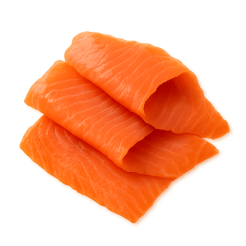 smoked salmon slices